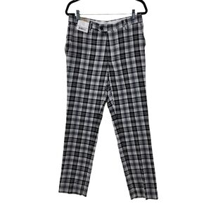 Kent & Park Men's Plaid Slim Fit Pants - 32x30
